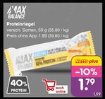 Proteinriegel Angebote von Max Balance bei Netto Marken-Discount Köln für 1,79 €