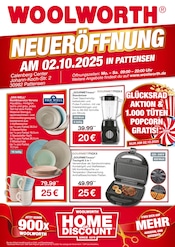 Aktueller Woolworth Discounter Prospekt in Wennigsen und Umgebung, "NEUERÖFFNUNG IN PATTENSEN" mit 8 Seiten, 02.10.2025 - 02.10.2025