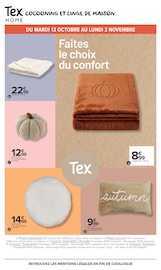 Promos Plaid dans le catalogue "Tex Les basiques c'est nous. La vie qui va avec, c'est vous." de Carrefour Market Plaid en promo dans le catalogue Carrefour Market à la page 15