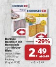 Backfisch mit Remoulade Angebote von NORDSEE bei combi Osnabrück für 2,49 €