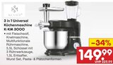 3 in 1 Universal Küchenmaschine K-KM 3000 von Küchenmaschine im aktuellen Netto Marken-Discount Prospekt für 149,99 €