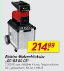Elektro-Walzenhäcksler GC-RS 60 CB von Einhell im aktuellen toom Baumarkt Prospekt
