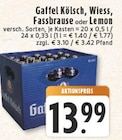 Aktuelles Kölsch, Wiess, Fassbrause oder Lemon Angebot bei E center in Niederkassel ab 13,99 €