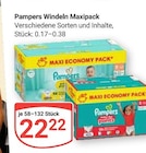 Windeln Maxipack im Angebot bei GLOBUS in Homburg Windeln Maxipack Angebote von Pampers bei GLOBUS Homburg für 22,22 €