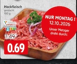 Hackfleisch im Angebot bei EDEKA in Soest Hackfleisch Angebote bei EDEKA Soest für 0,69 €