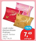 Lindor Kleines Kissen Pralinen von Lindt im aktuellen budni Prospekt