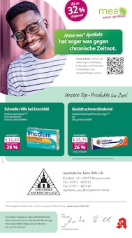 Aktueller mea - meine apotheke Prospekt (Hoyerswerda, 4 Seiten zum blättern mea - meine apotheke Prospekt Unsere Juni-Angebote mit 4 Seiten