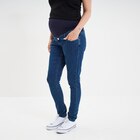 Jeans grossesse skinny avec bandeau denim stone femme maternité dans le catalogue La Halle