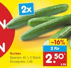 Aktuelles Gurken Angebot bei Netto Marken-Discount in Solingen (Klingenstadt) ab 2,50 €