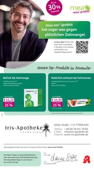 Aktueller mea - meine apotheke Prospekt "Unsere November-Angebote" für Kehl Aktueller mea - meine apotheke Prospekt für Kehl mit Seiten