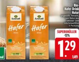 Bio-Hafer-Drink Natur im EDEKA Prospekt Bio-Hafer-Drink Natur von Alnatura im aktuellen EDEKA Prospekt für 1,29 €