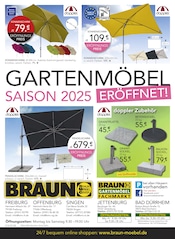 Aktueller BRAUN Möbel-Center Prospekt mit Steine, "GARTENMÖBEL SAISON 2025 ERÖFFNET!", Seite 8