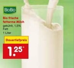 Bio frische fettarme Milch Angebote von BoBio bei Netto Marken-Discount Mannheim für 1,25 €