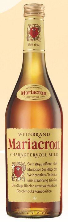 Mariacron oder Chantré Weinbrand bei famila Nordost in Bremen Mariacron oder Chantré Weinbrand im Angebot bei famila Nordost Bremen für 5,99 €
