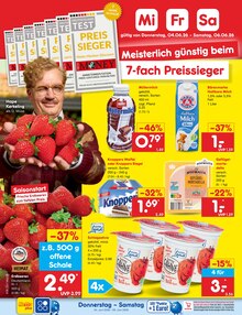 Milch im Netto Marken-Discount Prospekt "Aktuelle Angebote" mit 68 Seiten (Hannover)