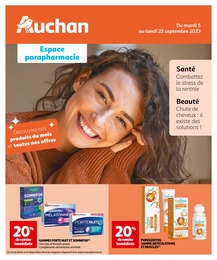 Prospectus Auchan Hypermarché, "Espace parapharmacie",  pages, 05/09/2023 - 25/09/2023