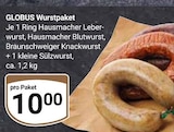 Wurstpaket im Angebot bei GLOBUS in Leipzig Wurstpaket Angebote von Globus bei GLOBUS Leipzig für 10,00 €