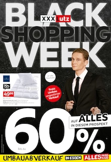 Aktueller XXXLutz Möbelhäuser Prospekt "BLACK WEEK SHOPPING" Seite 1 von 24 Seiten für Essen