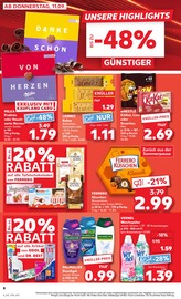 Milka im Kaufland Prospekt in Pirmasens Aktueller Kaufland Prospekt mit Milka, "Aktuelle Angebote", Seite 8