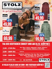 Herrenmode im Kaufhaus Stolz Prospekt in Bremerhaven Aktueller Kaufhaus Stolz Prospekt mit Herrenmode, "STOLZ. Das Kaufhaus im Norden.", Seite 1