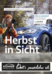 Volkswagen Prospekt für Herzberg mit 1 Seite Volkswagen Prospekt für Herzberg: Herbst in Sicht, 1 Seite, 01.09.2023 - 30.11.2023