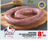 Saucisse ou Saucisse Brasse IGP - Filière U - Super U à Ajaccio Saucisse ou Saucisse Brasse IGP - Filière U en promo chez Super U Ajaccio à 8,99 €