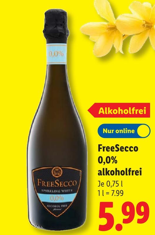 FreeSecco 0,0% alkoholfrei