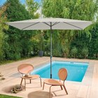 Parasol centré inclinable rectangulaire L. 293 x l. 192 cm ouverture manivelle toile coloris moon beam GoodHome Kasane - GoodHome - Castorama à Nanterre Parasol centré inclinable rectangulaire L. 293 x l. 192 cm ouverture manivelle toile coloris moon beam GoodHome Kasane - GoodHome en promo chez Castorama Nanterre à 49,90 €