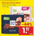 Bunte Vielfalt im Angebot bei Netto Marken-Discount in Konstanz Bunte Vielfalt Angebote von Ritter Sport bei Netto Marken-Discount Konstanz für 1,11 €