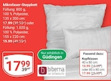 Mikrofaser-Steppbett im Angebot bei GLOBUS in Ludwigshafen Mikrofaser-Steppbett Angebote von biberna bei GLOBUS Ludwigshafen für 10,99 €