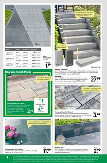 Terrassenplatten im aktuellen BayWa Bau- und Gartenmärkte Prospekt (Nürnberg) Terrassenplatten im BayWa Bau- und Gartenmärkte Prospekt "Hier bin ich gern" mit 22 Seiten (Nürnberg)