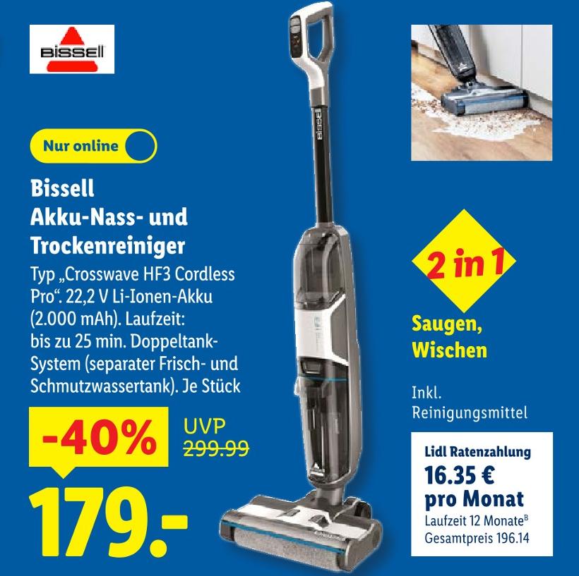 Akku-Nass- und Trockenreiniger