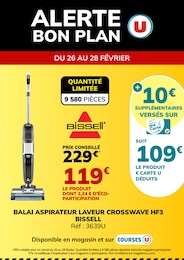 Catalogue Supermarchés Super U en cours à Quillan et alentours, ALERTE BON PLAN, 1 page, 26/02/2026 - 28/02/2026