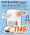 Saugroboter mit Wischfunktion X50 Ultra Complete im Angebot bei expert in Völklingen Saugroboter mit Wischfunktion X50 Ultra Complete Angebote von Dreame bei expert Völklingen für 1.149,00 €