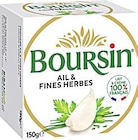 BOURSIN Ails et Fines Herbes 39% MG - BOURSIN dans le catalogue Casino Supermarchés