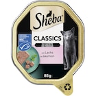 SHEBA® Classics in Pastete mit Lachs 85 g Angebote von Sheba bei Zookauf Willich für 0,55 €