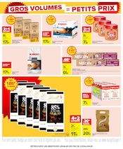 Promos Café dans le catalogue "GROS VOLUMES = PETITS PRIX" de Carrefour Café en promo dans le catalogue Carrefour à la page 21