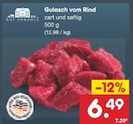 Gulasch vom Rind von Gut Ponholz für 6,49 € bei Netto Marken-Discount im Angebot Gulasch vom Rind von Gut Ponholz im aktuellen Netto Marken-Discount Prospekt