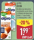 Drink Mandel von Alpro für 1,99 € bei ALDI Nord im Angebot Drink Mandel von Alpro im aktuellen ALDI Nord Prospekt