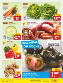 Gemüse im Netto Marken-Discount Prospekt "Aktuelle Angebote" mit 59 Seiten (Regensburg)
