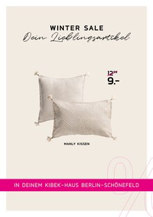 Kissen im Kibek Prospekt "WINTER SALE" mit 21 Seiten (Potsdam)