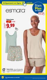 Pyjama Femme Angebote im Prospekt "Offres Flash !" von Lidl Pyjama Femme Angebote im Prospekt "Offres Flash !" von Lidl auf Seite 76