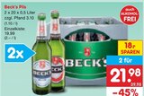 Pils im Angebot bei Netto Marken-Discount in Weimar Pils Angebote von Beck's bei Netto Marken-Discount Weimar für 21,98 €