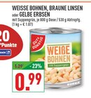 WEISSE BOHNEN oder BRAUNE LINSEN oder GELBE ERBSEN Angebote von GUT & GÜNSTIG bei Marktkauf Paderborn für 0,99 €