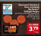 Chicken & More Schmiede "Big Burger" Geflügel-Burger im Angebot bei Marktkauf in Görlitz Chicken & More Schmiede "Big Burger" Geflügel-Burger Angebote von Wiesenhof bei Marktkauf Görlitz für 3,79 €