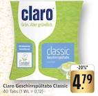 Geschirrspültabs Classic Angebote von Claro bei EDEKA Pirmasens für 4,79 €