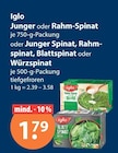 Junger Spinat von Iglo im aktuellen V-Markt Prospekt für 1,79 €