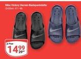 Victory Herren-Badepantolette im Angebot bei GLOBUS in Bruchsal Victory Herren-Badepantolette Angebote von Nike bei GLOBUS Bruchsal für 14,99 €