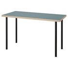 Schreibtisch grautürkis/schwarz Angebote von LAGKAPTEN / ADILS bei IKEA Nettetal für 34,99 €