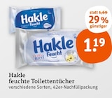 Feuchte Toilettentücher von Hakle im aktuellen tegut Prospekt für 1,19 €